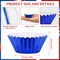 400pcs 4th of July Mini Foil Cupcake Liners Cupcake Red Blue Silver